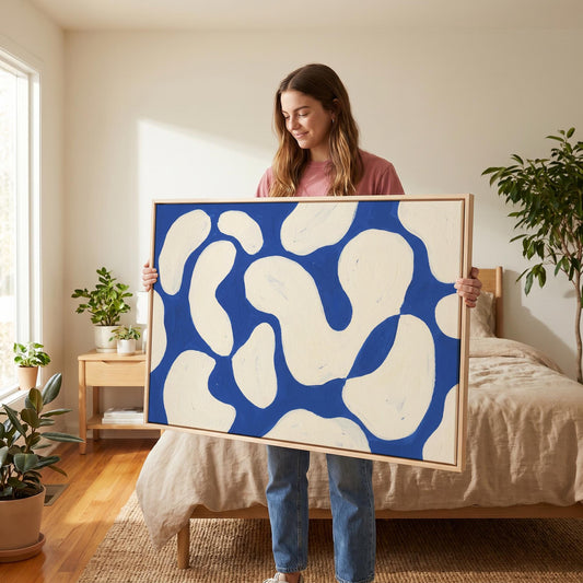 Abstract Organic Shapes Canvas Wall Art
