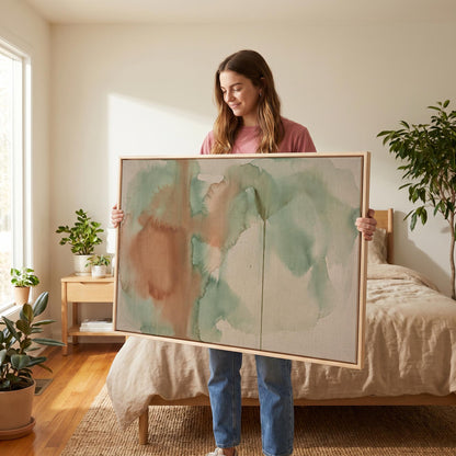 Abstract Watercolor Canvas Wall Art