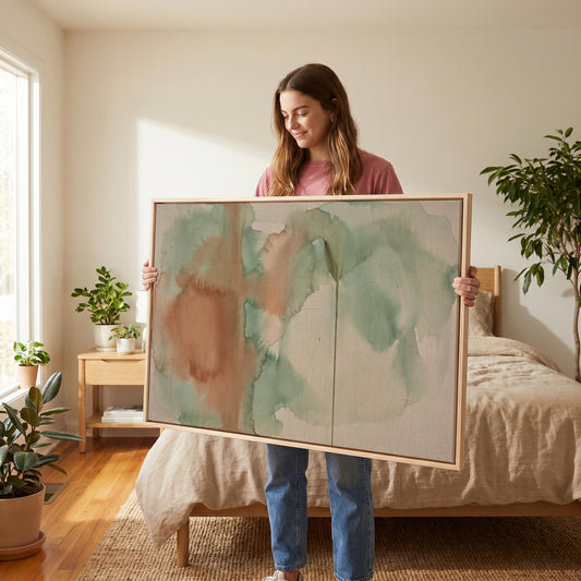 Abstract Watercolor Canvas Wall Art