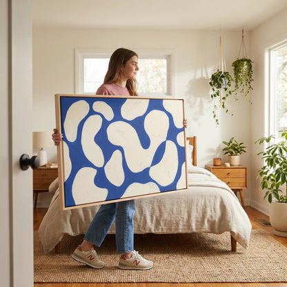 Abstract Organic Shapes Canvas Wall Art