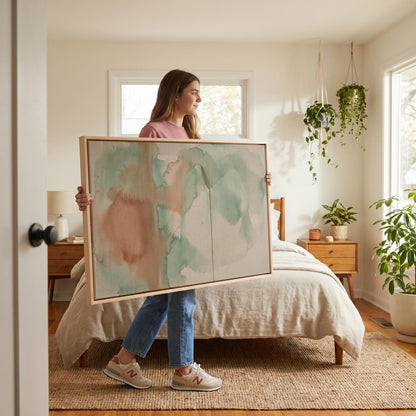 Abstract Watercolor Canvas Wall Art