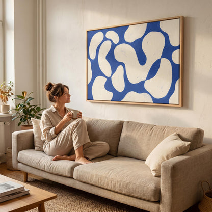 Abstract Organic Shapes Canvas Wall Art