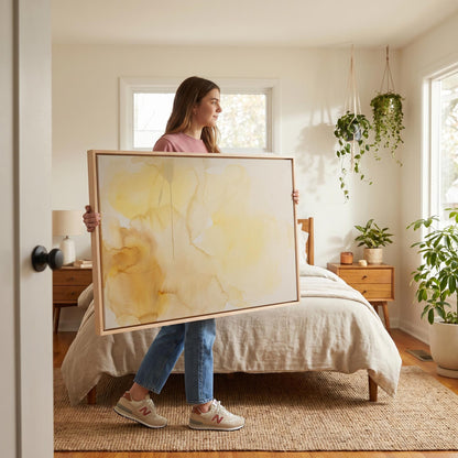 Abstract Watercolor Canvas Wall Art