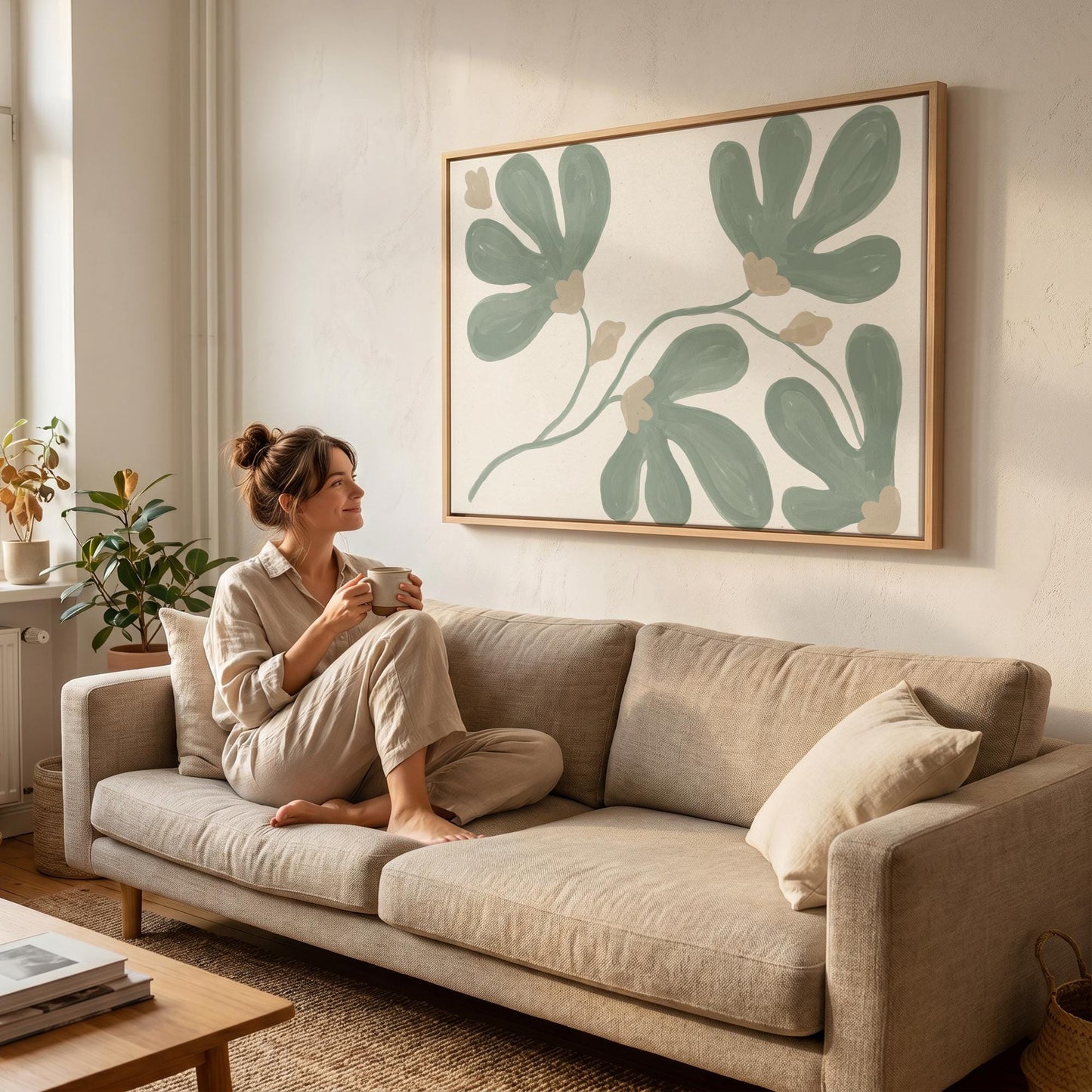 Botanical Flower Canvas Wall Art