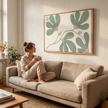 Botanical Flower Canvas Wall Art