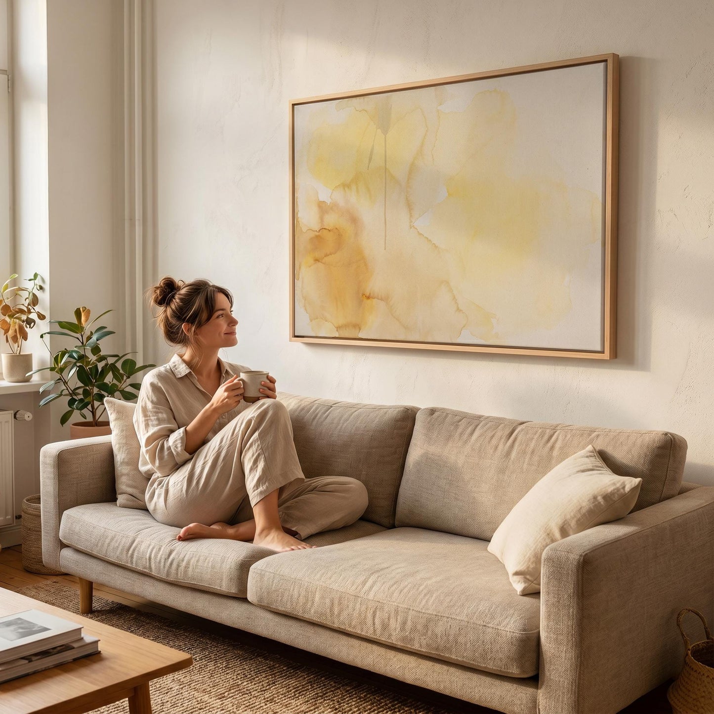 Abstract Watercolor Canvas Wall Art