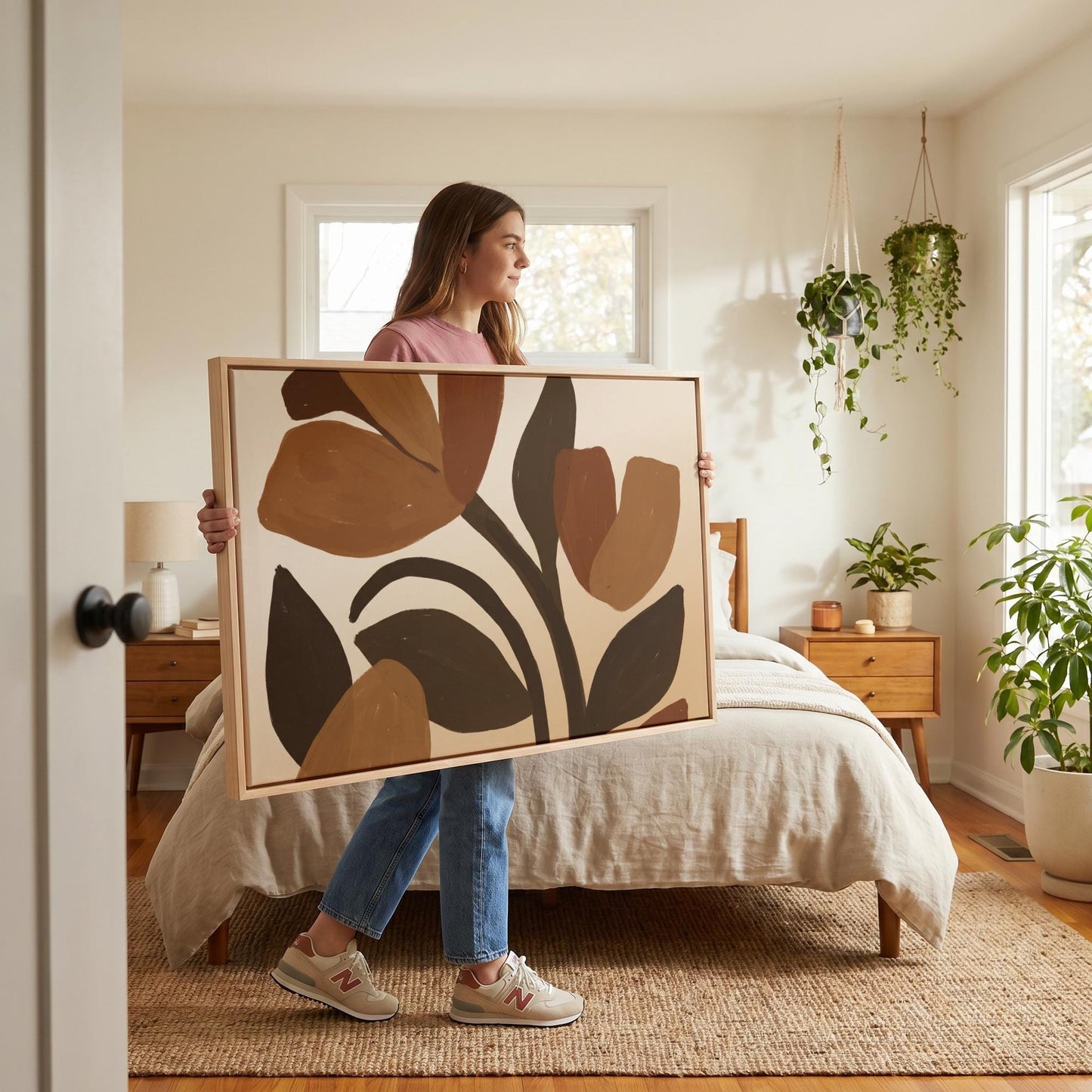 Abstract Tulip Canvas Wall Art