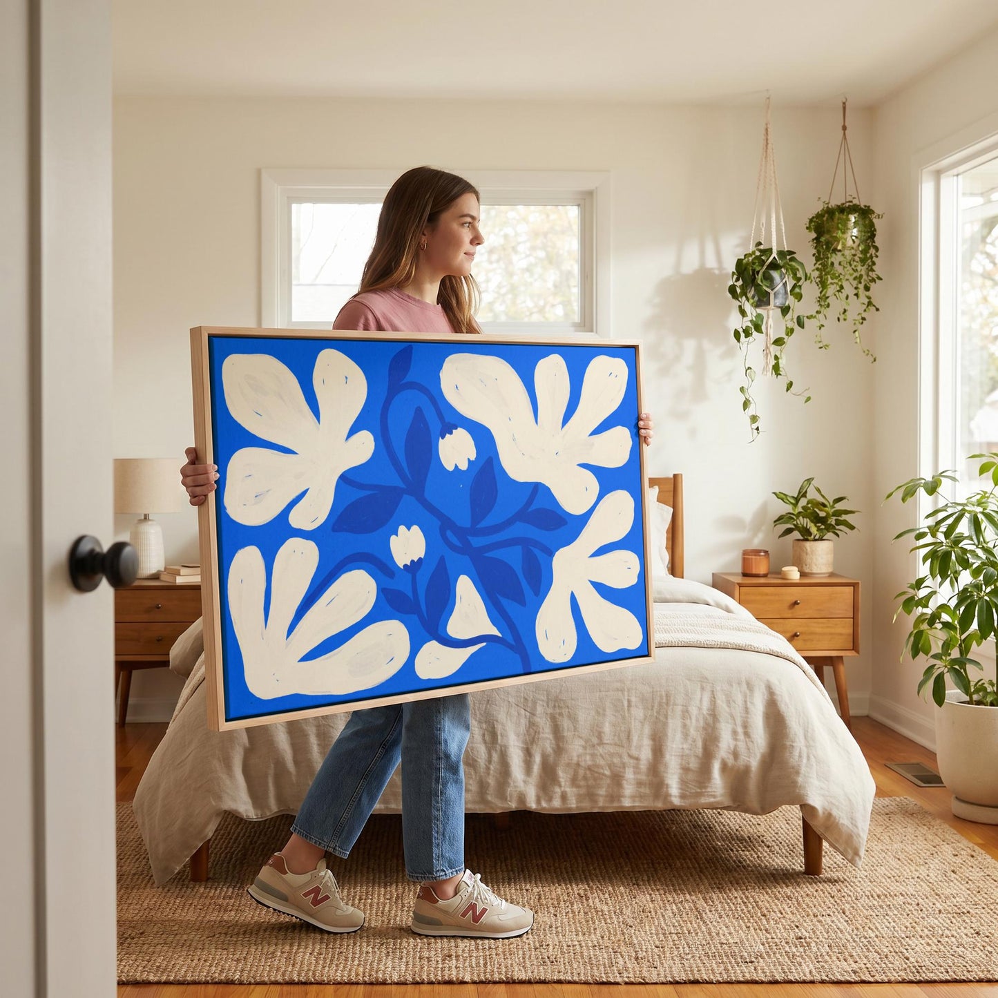 Abstract Floral Canvas Wall Art