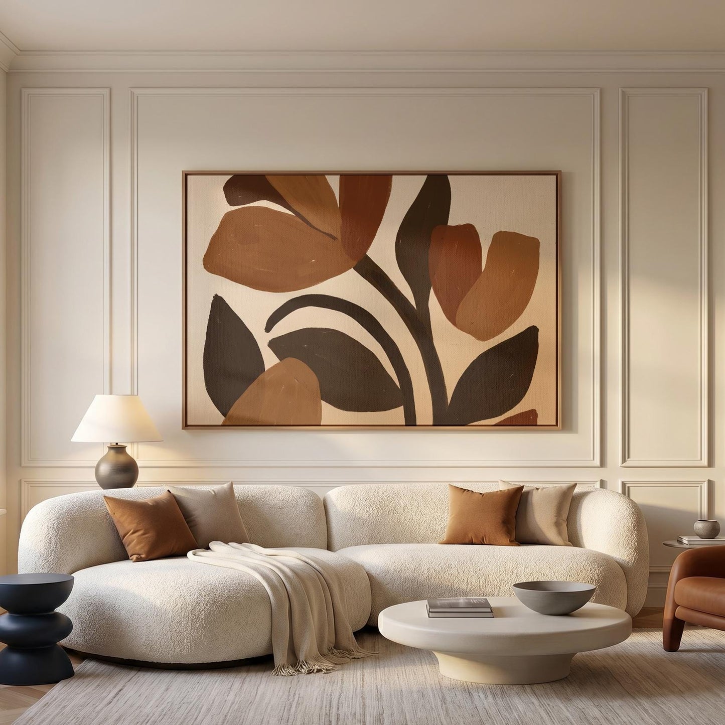 Abstract Tulip Canvas Wall Art