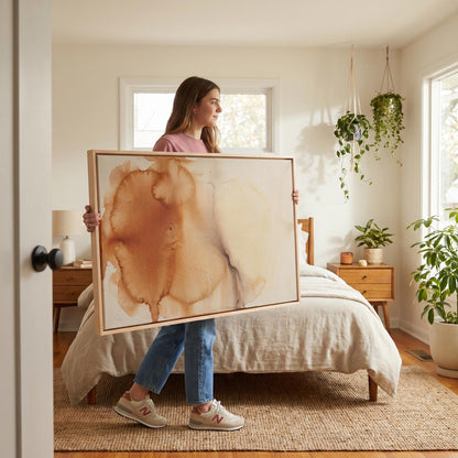 Abstract Watercolor Canvas Wall Art