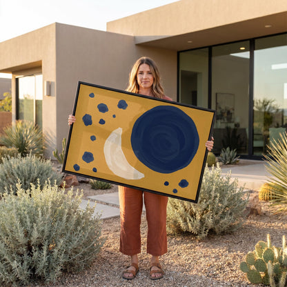 Abstract Moon Canvas Wall Art