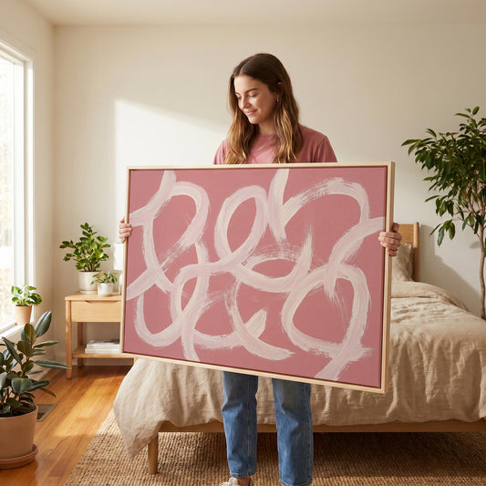 Abstract Brushstroke Canvas Wall Art