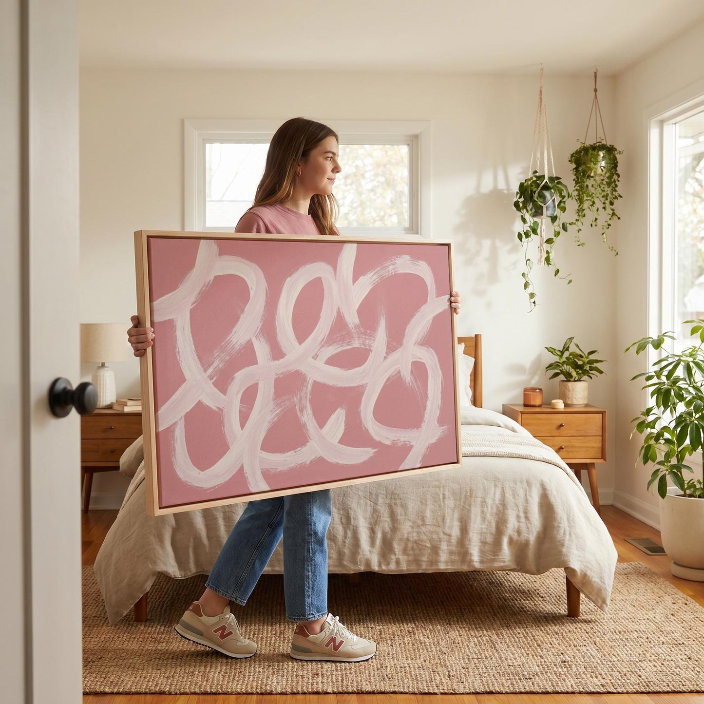 Abstract Brushstroke Canvas Wall Art