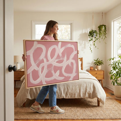 Abstract Brushstroke Canvas Wall Art
