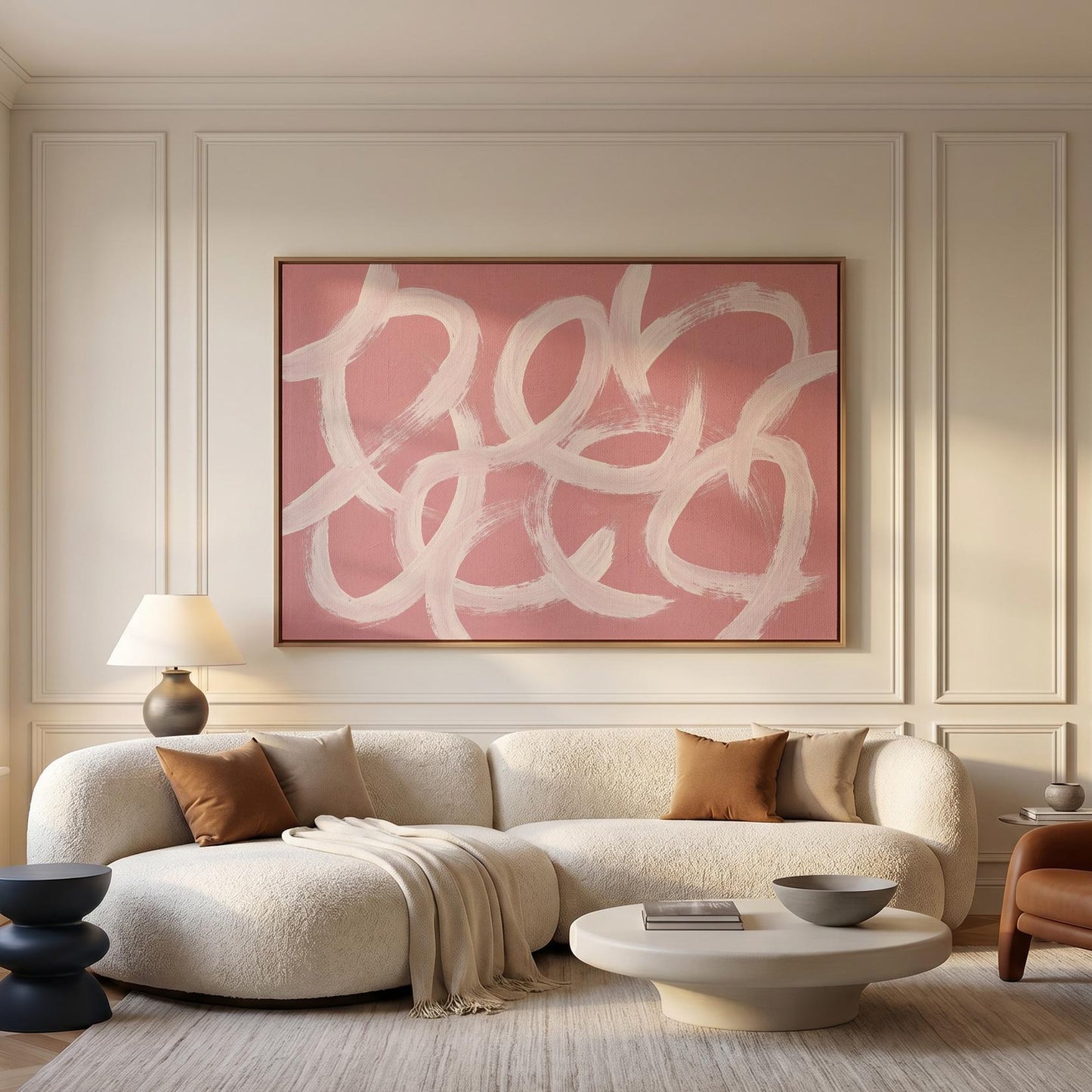 Abstract Brushstroke Canvas Wall Art