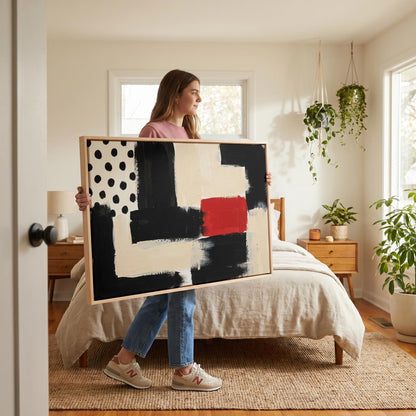 Abstract Geometric Canvas Wall Art