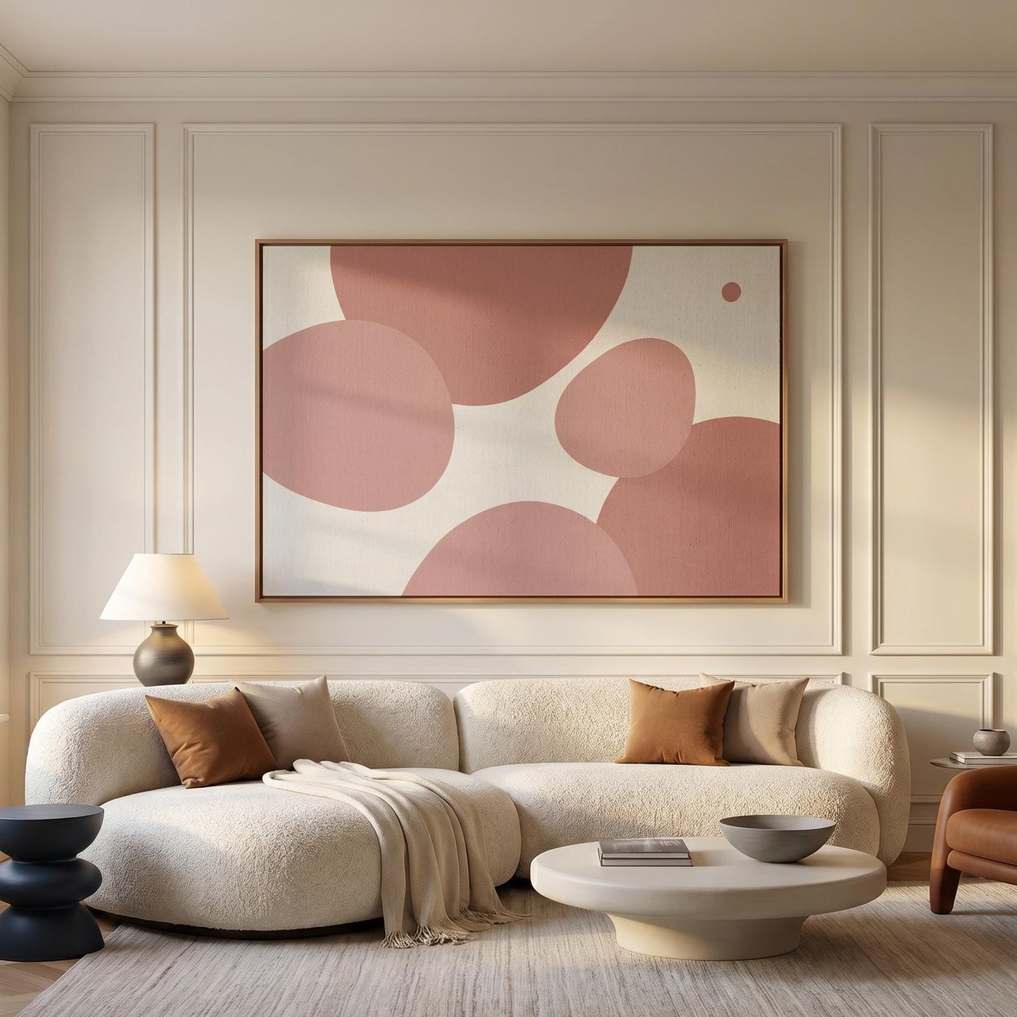 Abstract Organic Shapes Canvas Wall Art