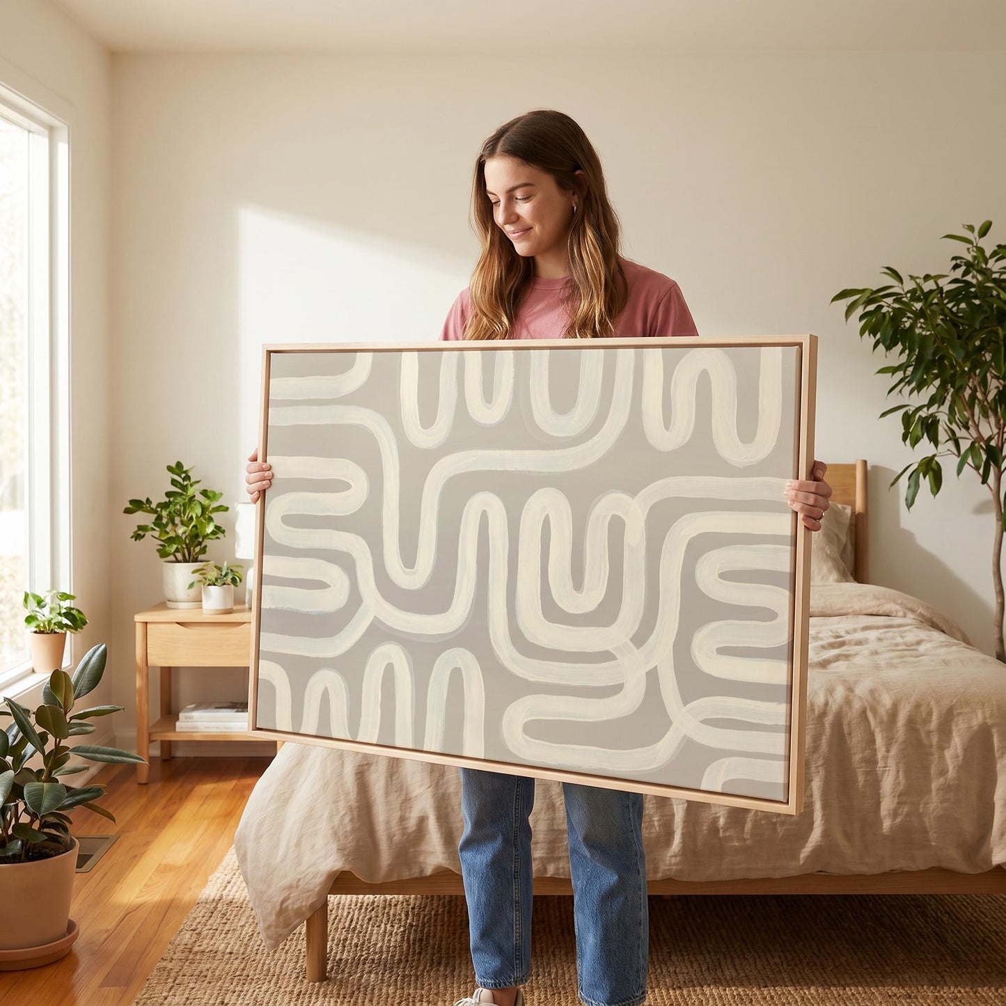 Abstract Line Canvas Wall Art