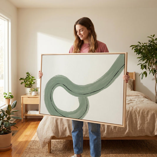 Abstract Swirl Canvas Wall Art