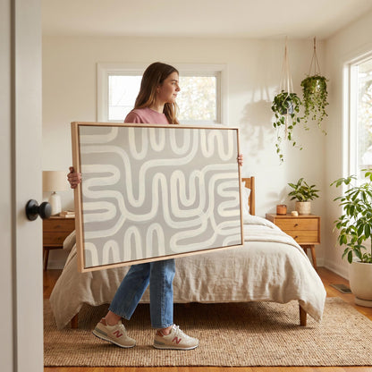 Abstract Line Canvas Wall Art