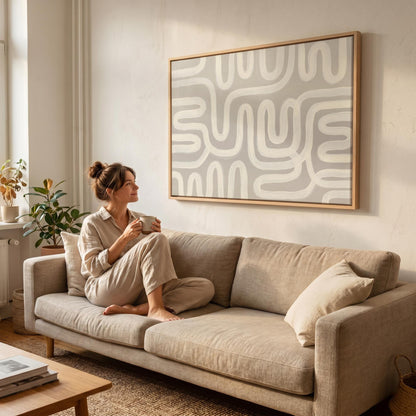 Abstract Line Canvas Wall Art