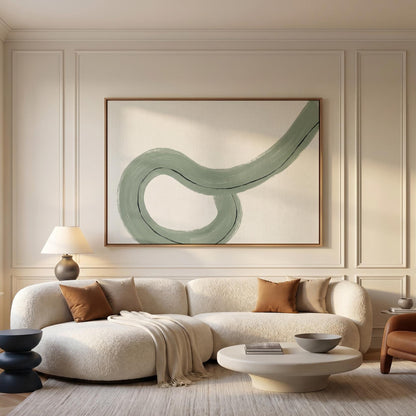Abstract Swirl Canvas Wall Art