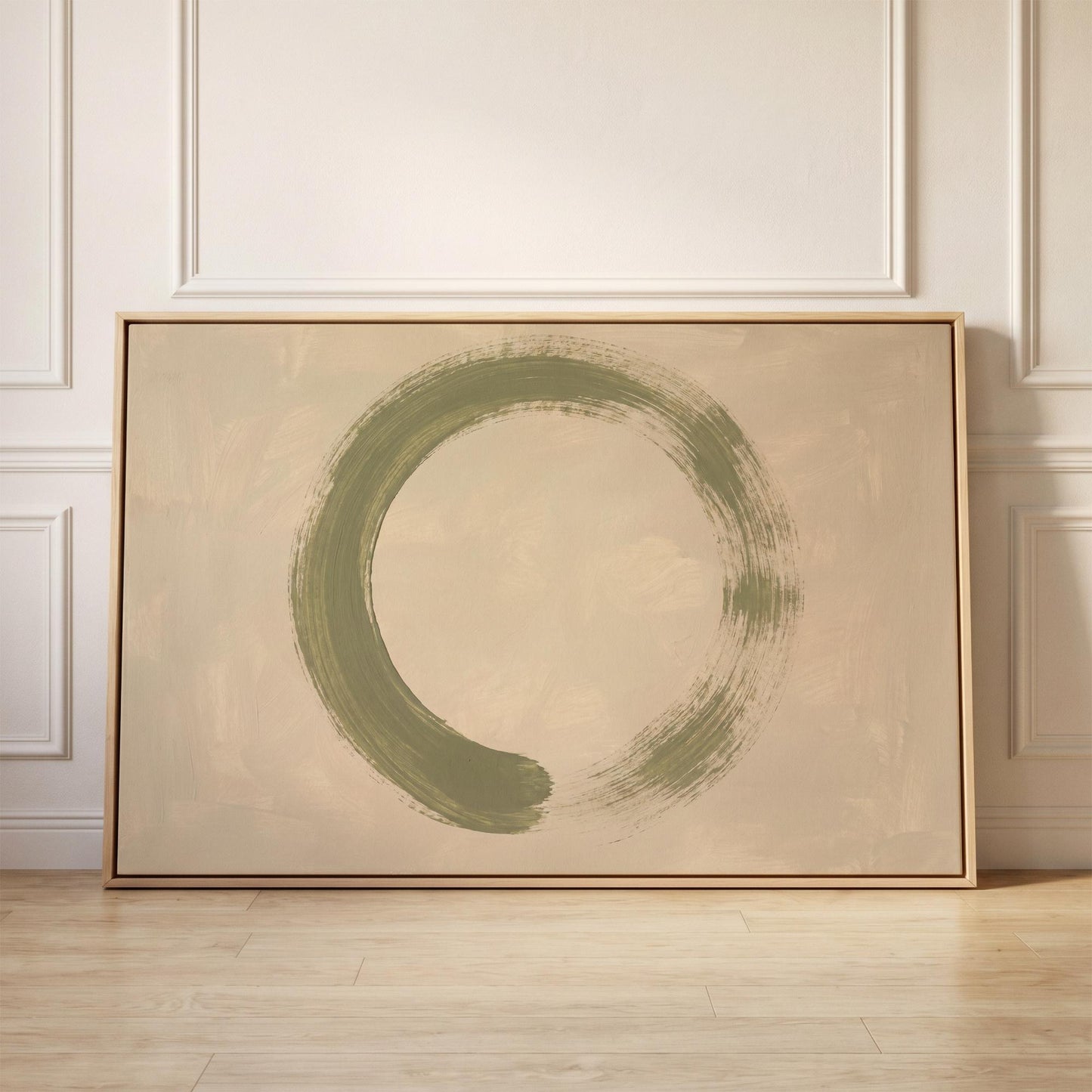 Enso Circle Canvas Wall Art