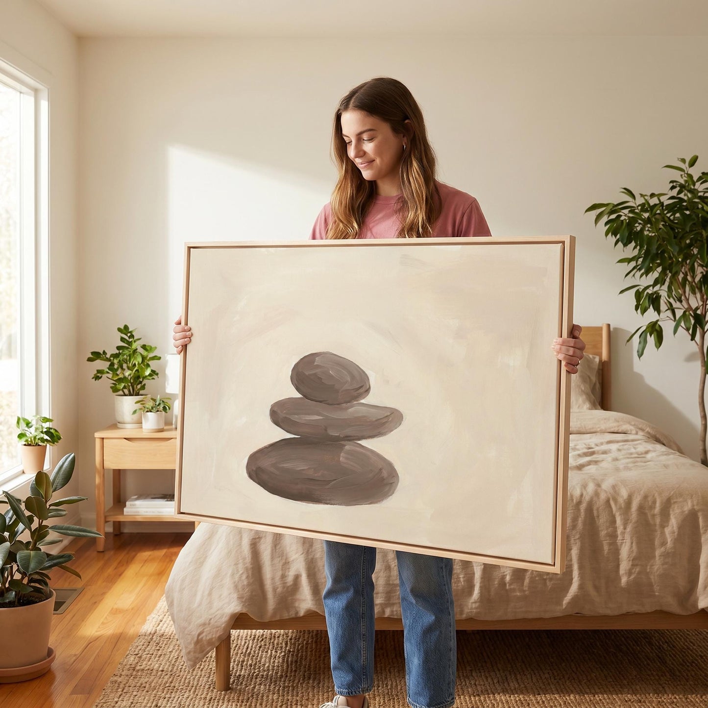 Zen Stones Canvas Wall Art