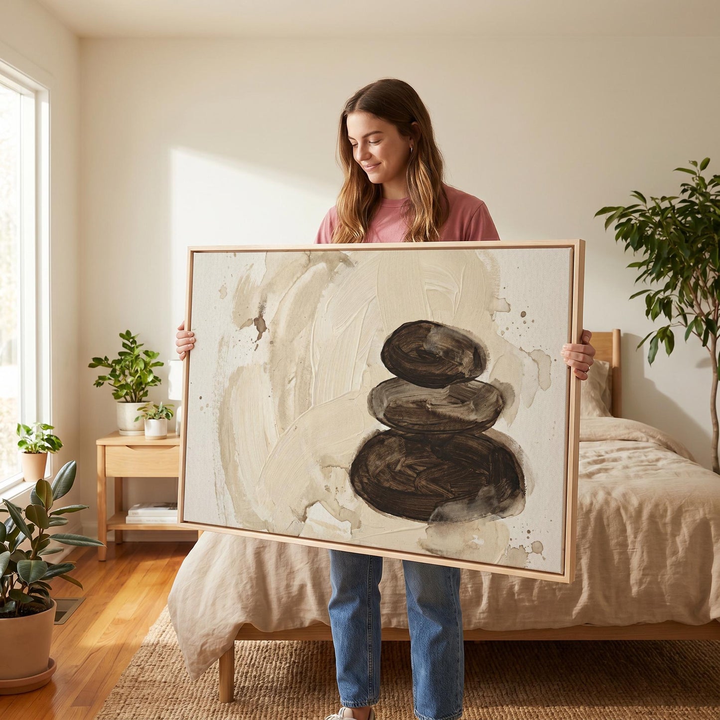 Zen Stones Canvas Wall Art