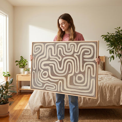 Abstract Line Canvas Wall Art