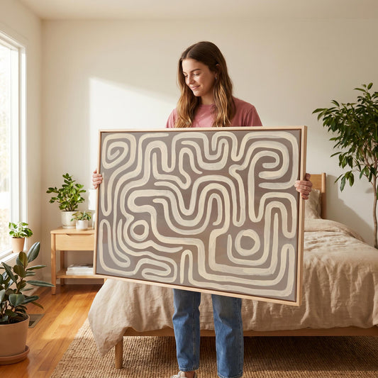 Abstract Line Canvas Wall Art