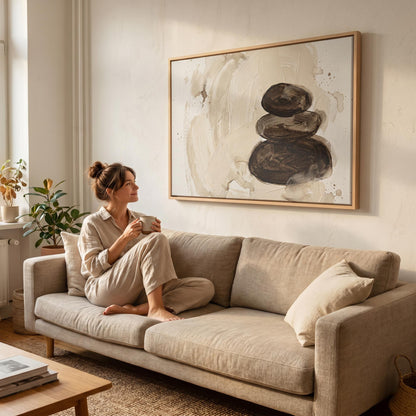 Zen Stones Canvas Wall Art