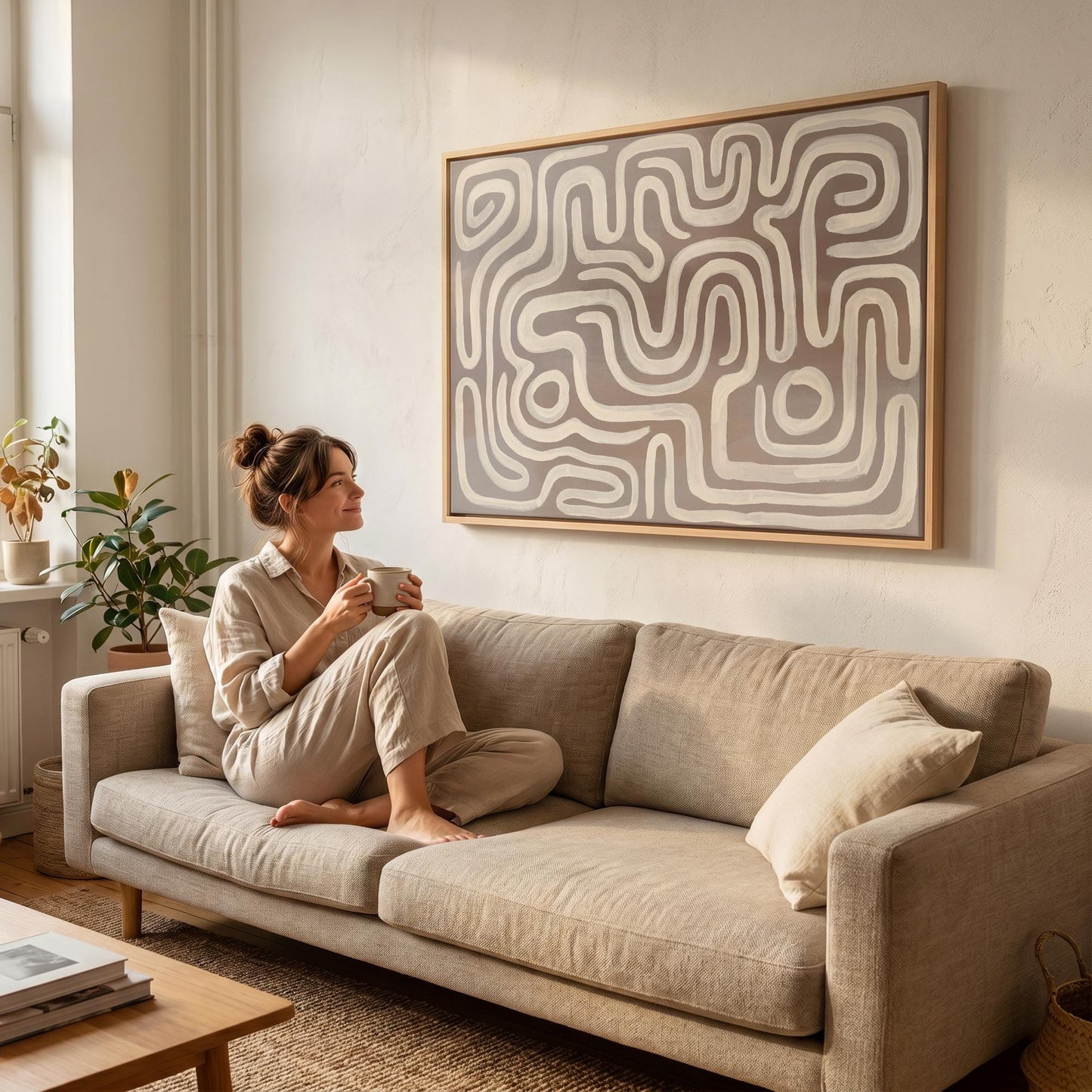 Abstract Line Canvas Wall Art