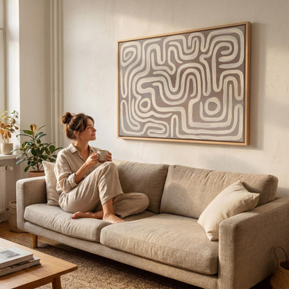 Abstract Line Canvas Wall Art