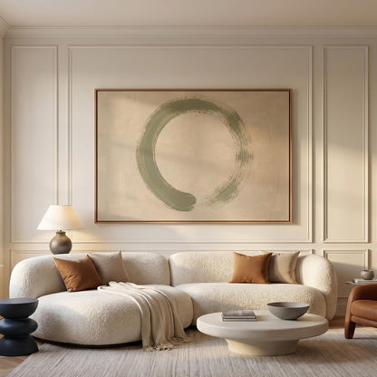 Enso Circle Canvas Wall Art