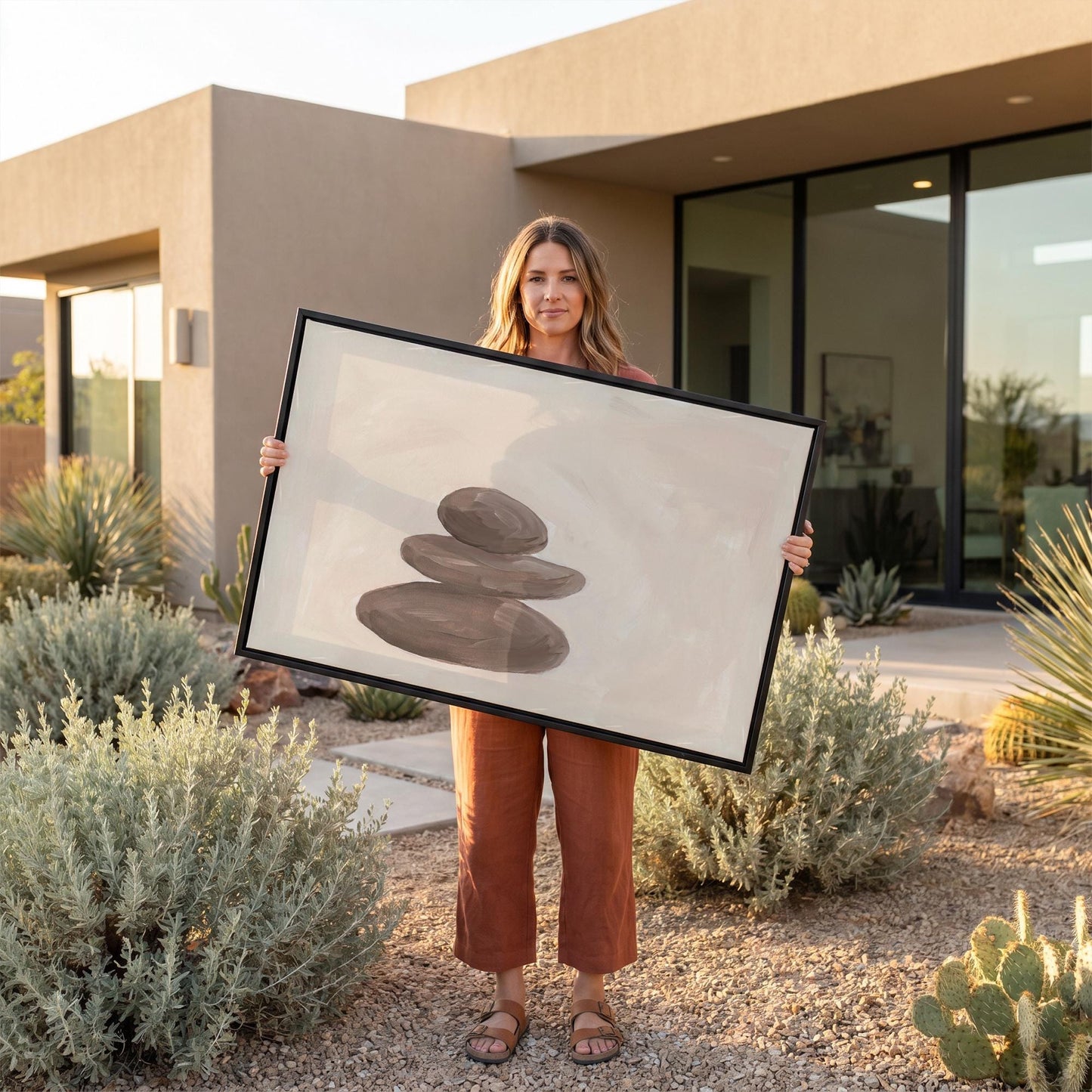 Zen Stones Canvas Wall Art
