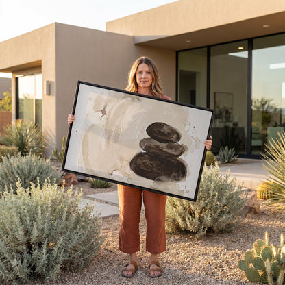 Zen Stones Canvas Wall Art