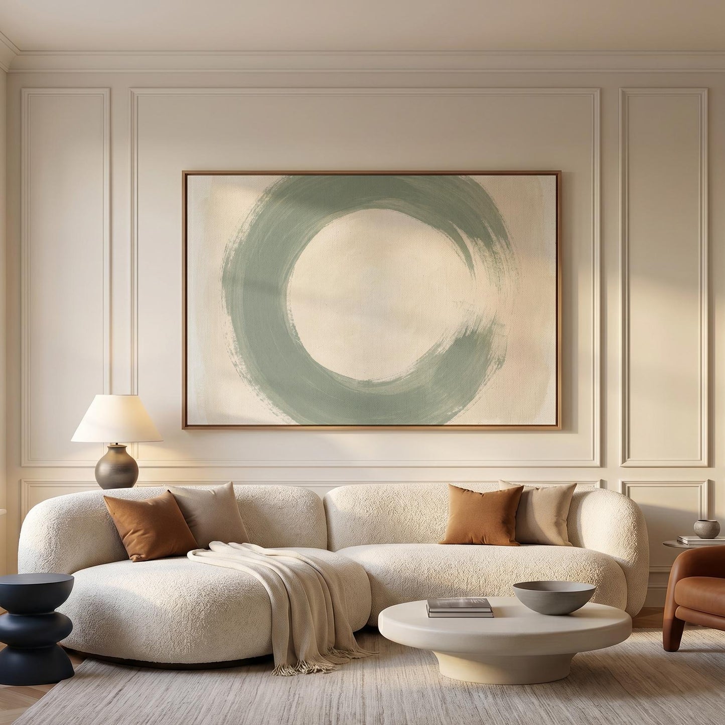 Enso Circle Canvas Wall Art