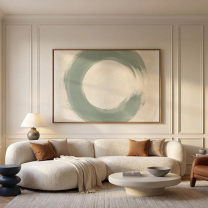 Enso Circle Canvas Wall Art