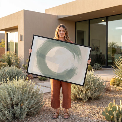 Enso Circle Canvas Wall Art