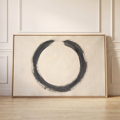 Enso Circle Canvas Wall Art