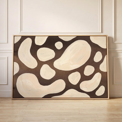 Organic Abstract Shapes Canvas Wall Art