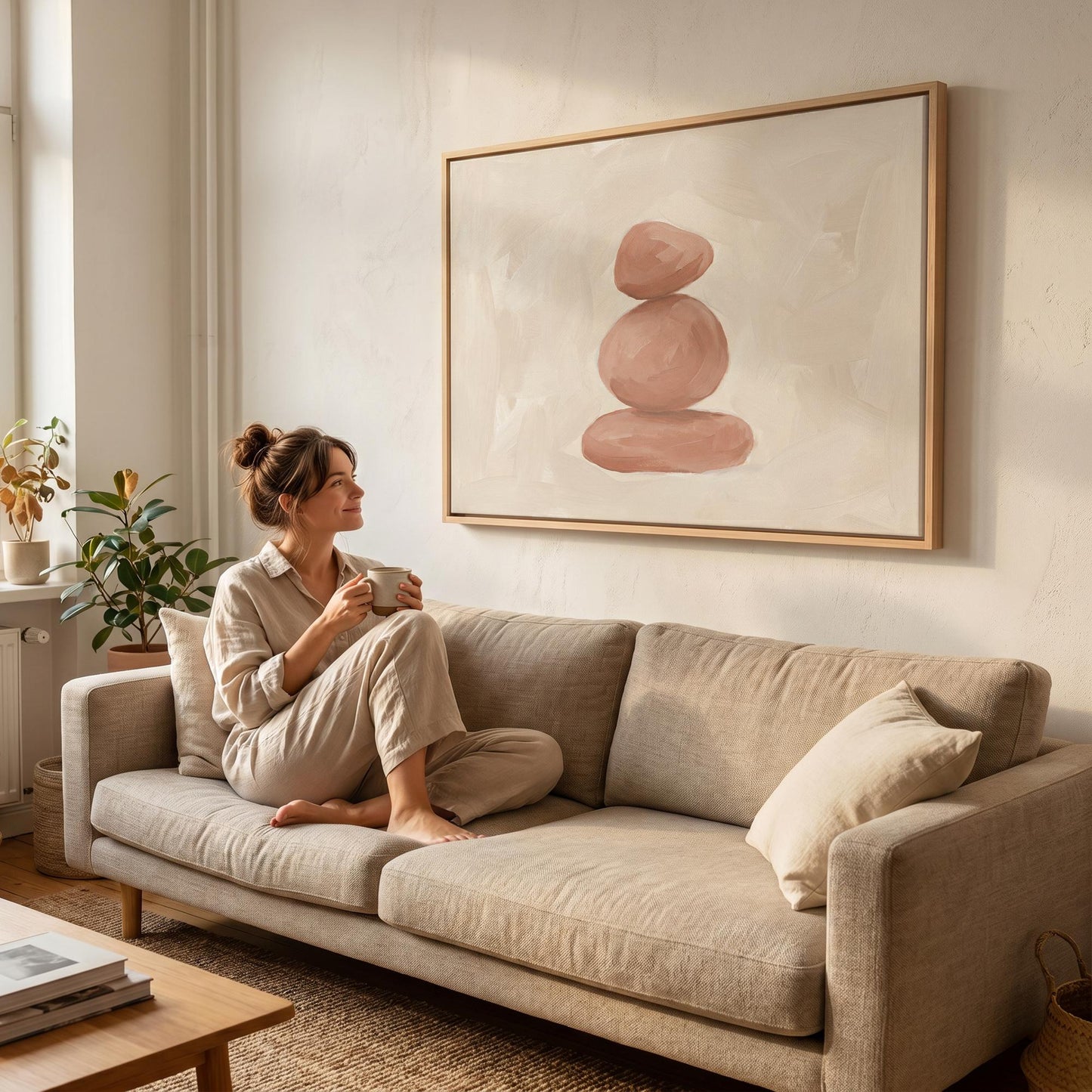Zen Stones Canvas Wall Art