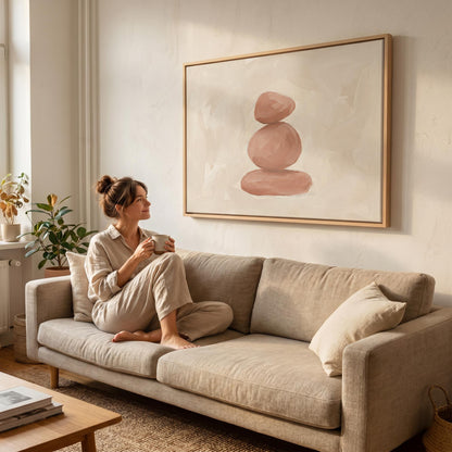 Zen Stones Canvas Wall Art