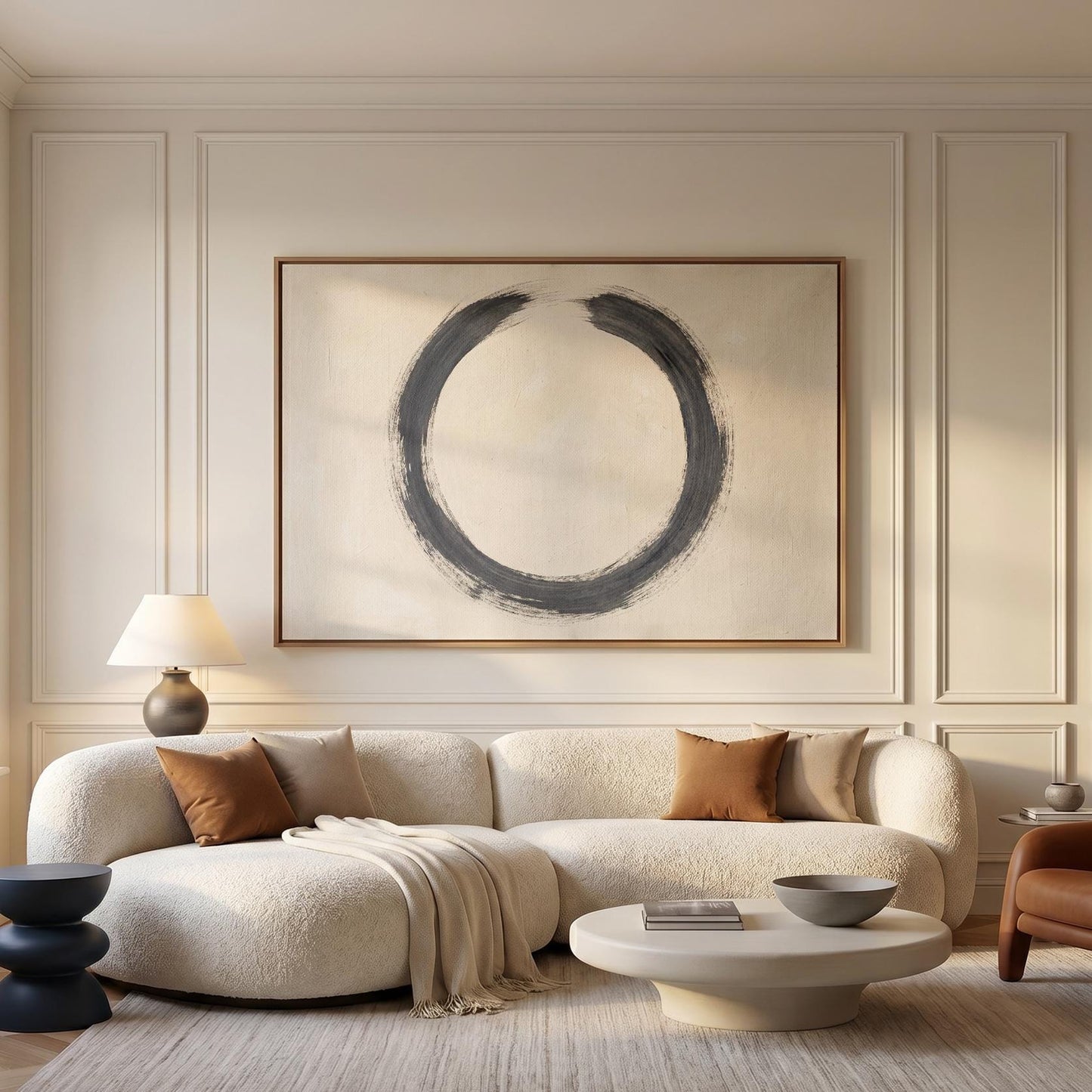 Enso Circle Canvas Wall Art