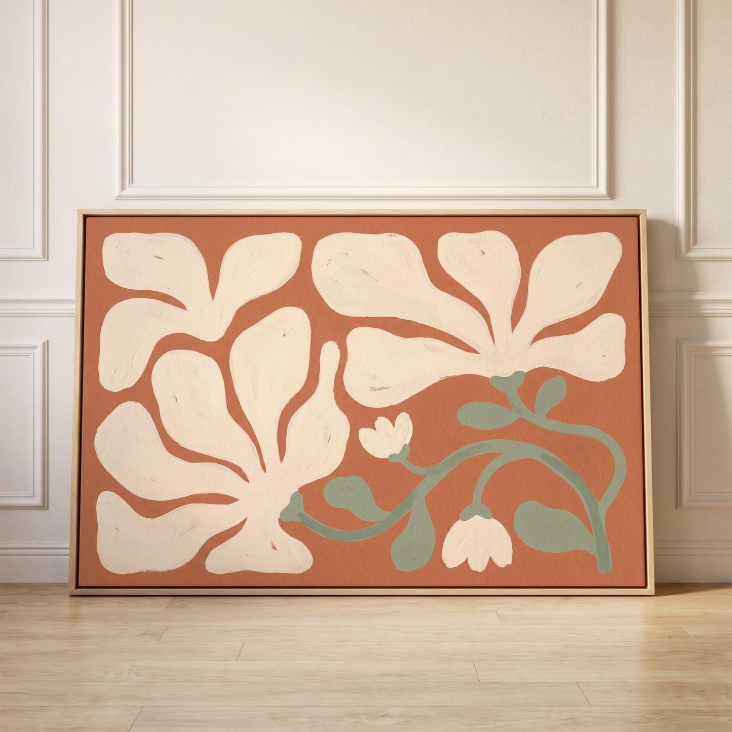 Abstract Floral Canvas Wall Art