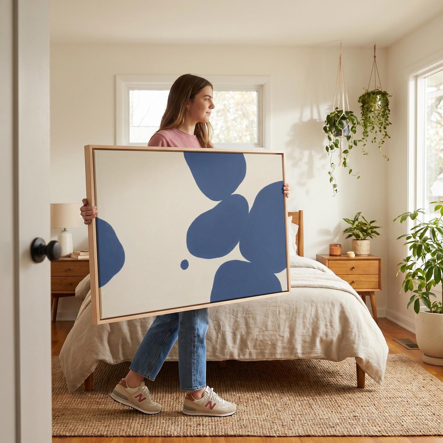 Abstract Organic Shapes Canvas Wall Art