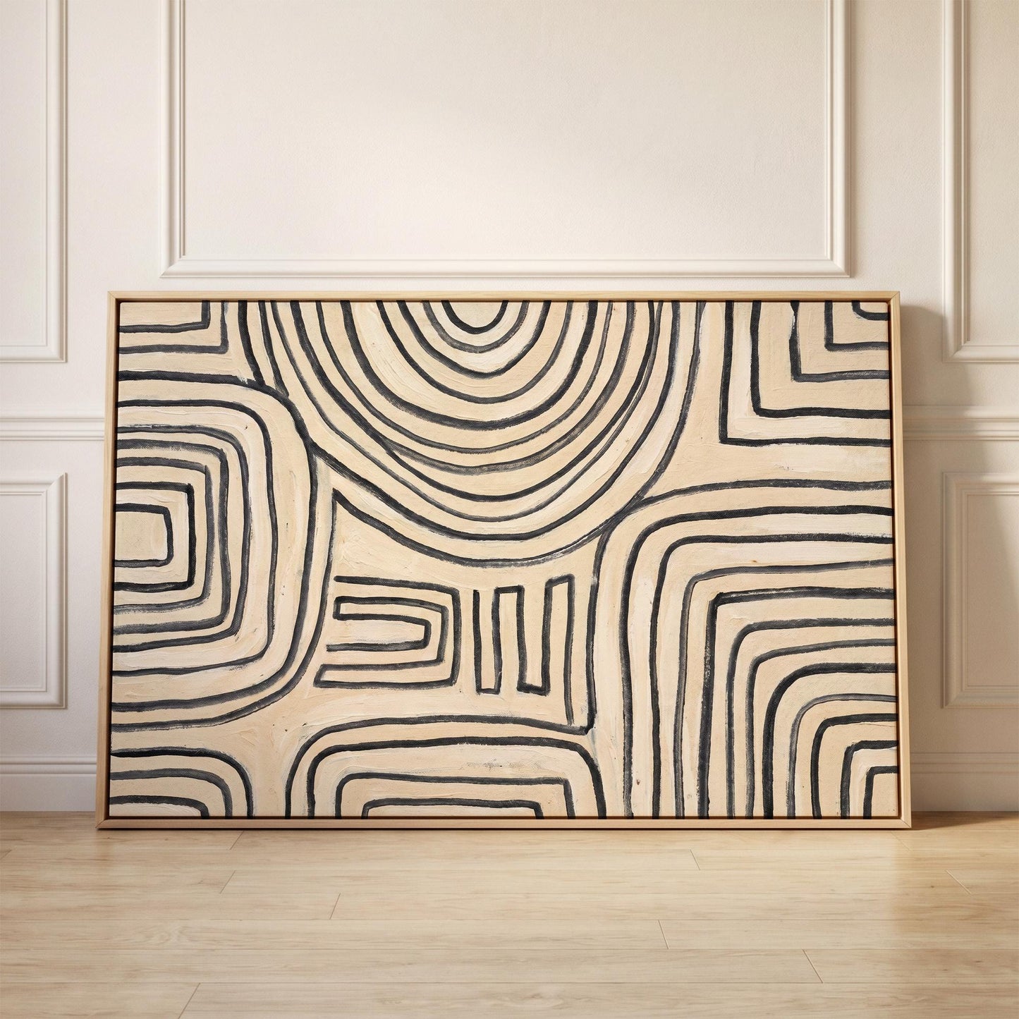 Abstract Line Pattern Canvas Wall Art