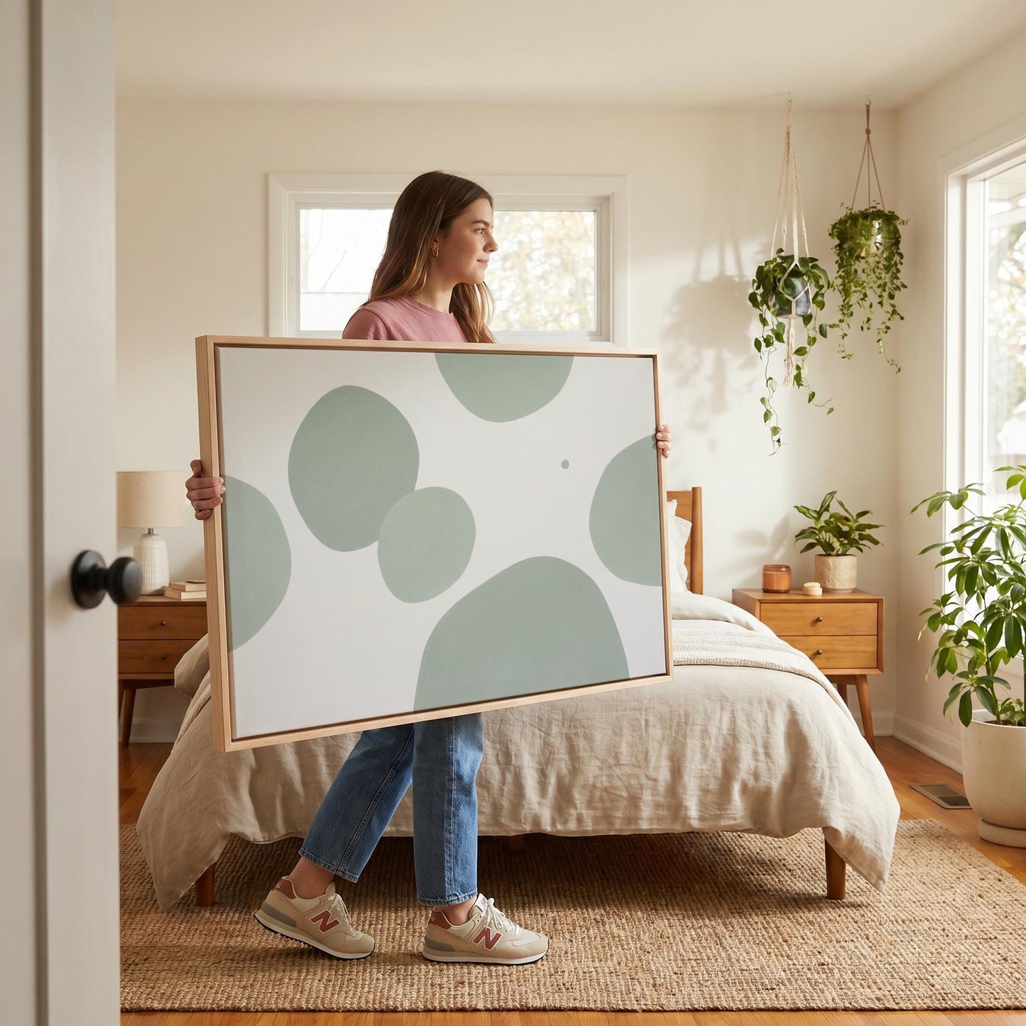 Abstract Circles Canvas Wall Art
