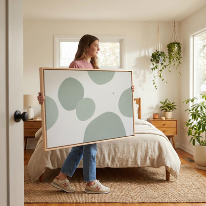 Abstract Circles Canvas Wall Art